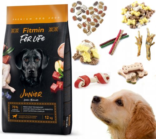  Fitmin DOG For Life Junior Taglia Grande 12kg