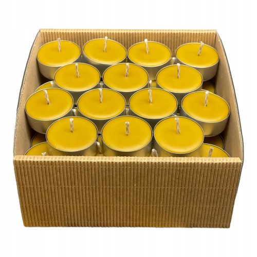 Apimel candela tealight in cera d'api 56 pz.