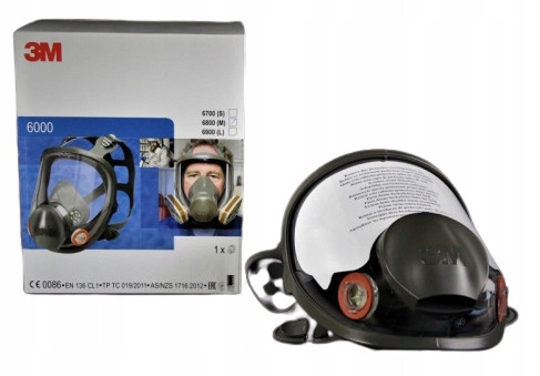 Maschera per verniciatura 3M Maschera a pieno facciale 3M 6900 L a pieno facciale