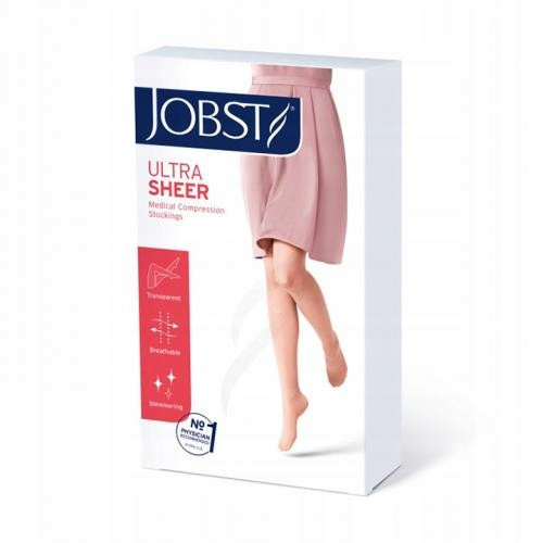  Calzini a compressione al ginocchio Jobst Ultrasheer Ccl2 neri 3