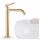 Rubinetto lavabo da terra Ari Slim Tube, oro