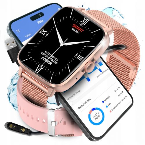  SMARTWATCH DONNA CHIAMATE 2 CINTURINI SPORT NFC 1.9LCD