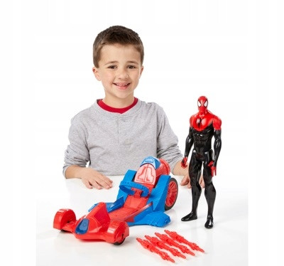  Figura di SpiderMan + Veicolo Auto Spider Man A8491