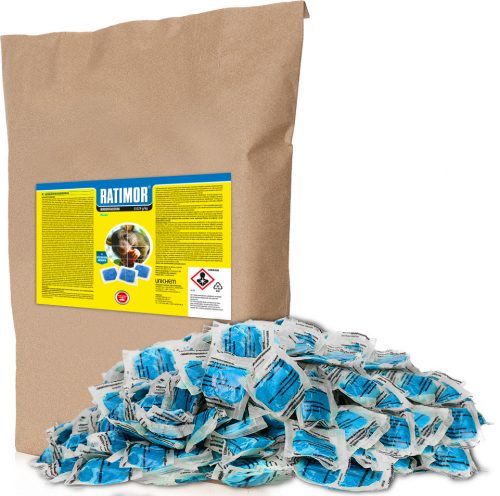  Veleno per topi, pasta blu, 1 kg di brodifac