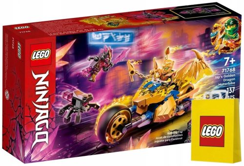  Motocicletta del Drago d'Oro di Jay LEGO Ninjago 71768 + Borsa di carta LEGO