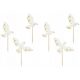  Party Deco KPM31 toppers piccione bianco, 6 pezzi