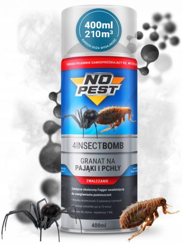 Repellente per insetti - No-Pest 4Insect Bomb granata pulci e ragni 400 ml