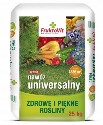 Fertilizzante da giardino - Granulato fertilizzante multicomponente Fruktovit 25 kg 10 l