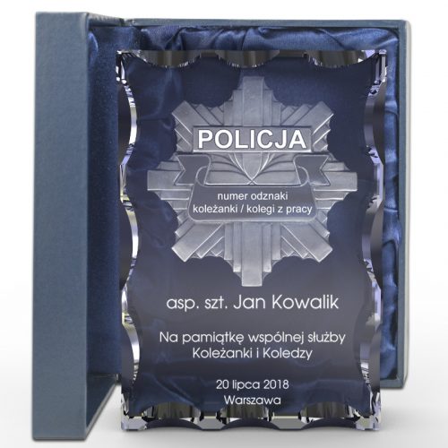 Regalo per una Poliziotta Distintivo da poliziotto in 3D