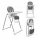  Seggiolone pappa Kids Zone Basic, grigio scuro