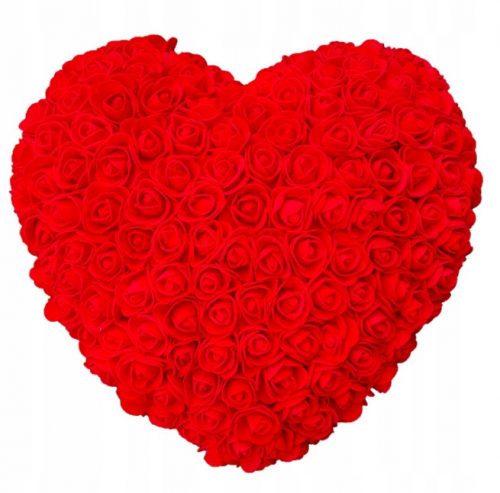 CUORE CON ROSE ROSSE, GRANDE REGALO IN SCATOLA