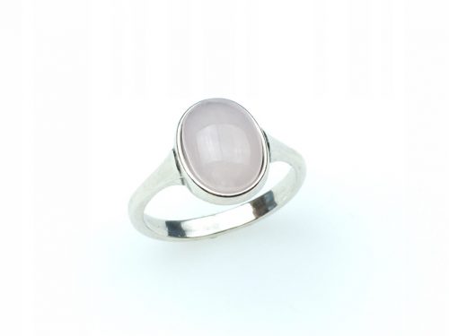  Anello in argento, pietra quarzo rosa, misure