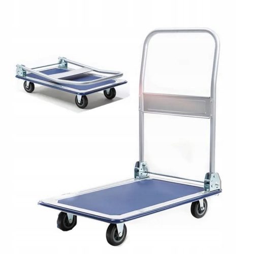 CARRELLO TRASPORTO MAGAZZINO PIATTAFORMA 300 KG