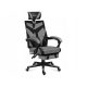  Sedia da gaming Huzaro Combat 5.0 Grey, rete nera e grigia