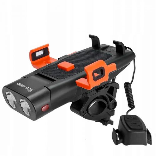  Illuminazione per bicicletta West Bike 0701321 1000 lm USB