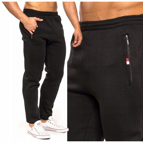  PANTALONI IN FELPA PANTALONI PRIMAVERILI LEGGERI CONFORTEVOLI PER TUTTI I GIORNI No1 NERO - XL