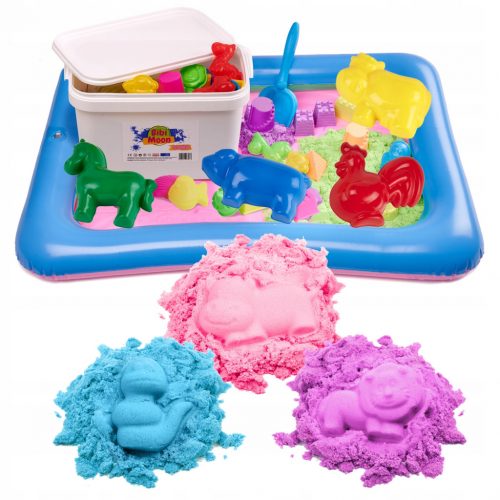  SET di stampi per sabbiera BibiMoon Kinetic Sand da 3 kg