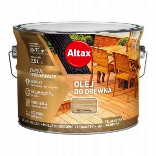 Altax ALTALT00360 Olio per legno incolore 2,5 l