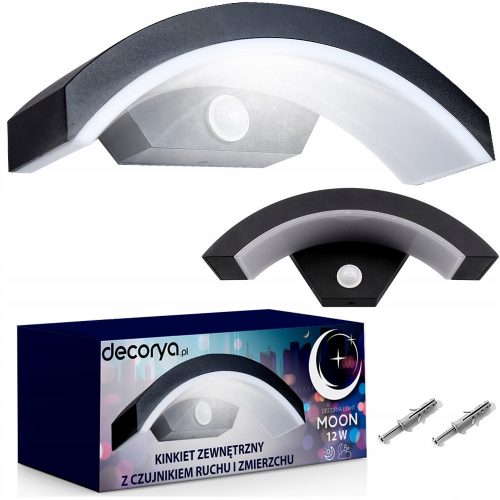  Lampada da parete Decorya bianco, nero con sorgente LED integrata da 12 W