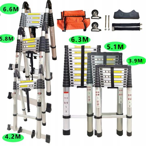 Scala 6 m alluminio da 15 a 150 kg