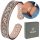  Bracciale magnetico da DONNA in rame BANGLA con ornamento floreale MAGNETI