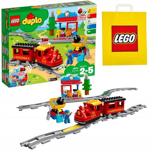  LEGO Duplo 10874 Treno a vapore + sacchetto di carta VP LEGO 6315794 Grande