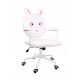  SEDIA DA UFFICIO BAMBINO GIOSEDIO BUNNY, BIANCO