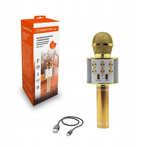  Altoparlante portatile Manta MIC10-G, oro