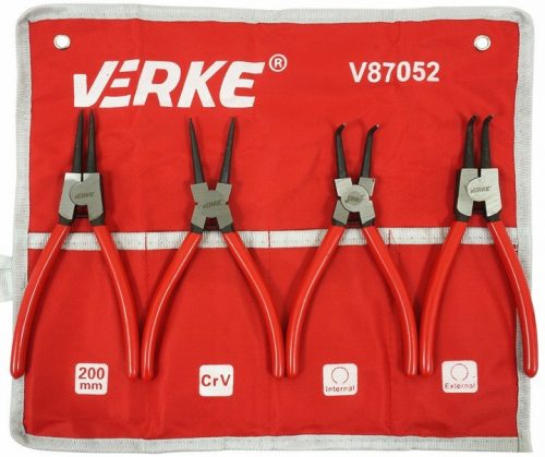  Verke V87052 set pinze per anelli 200 mm 4 pz.