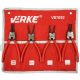  Verke V87052 set pinze per anelli 200 mm 4 pz.