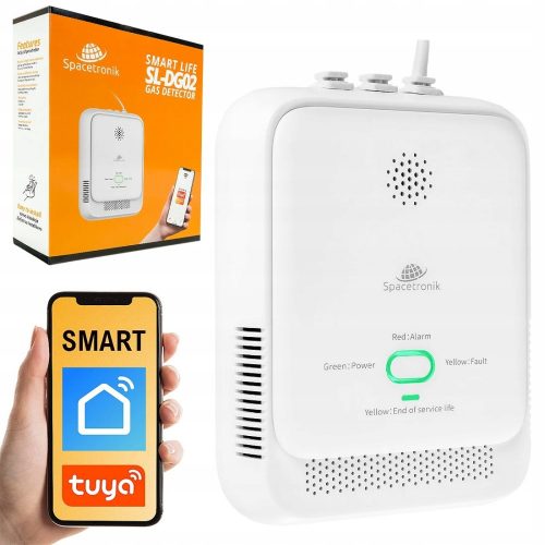 Sensore gas Spacetronik SL, allarme sonoro, connessione WiFi