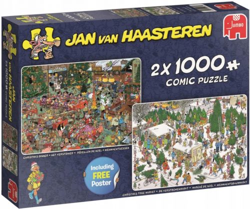  Puzzle 2x1000 pezzi JAN VAN HAASTEREN Natale p