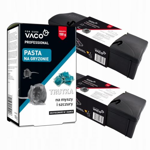  VACO PROFESSIONAL Veleno per topi e ratti in pasta (scatola) - 150 g