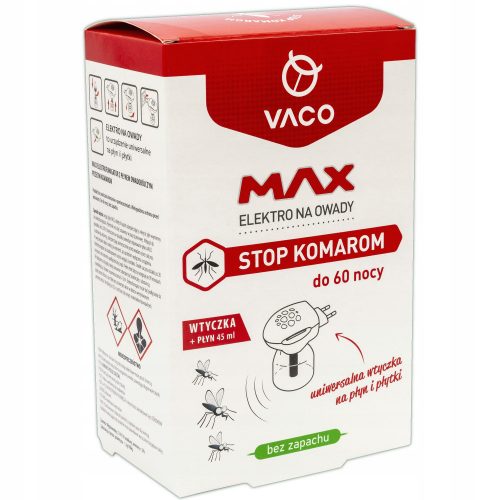  VACO Elektro MAX + repellente per zanzare (60 notti) - 45 ml