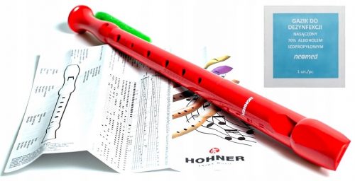  Hohner 9508 Registratore in plastica renesans rosso