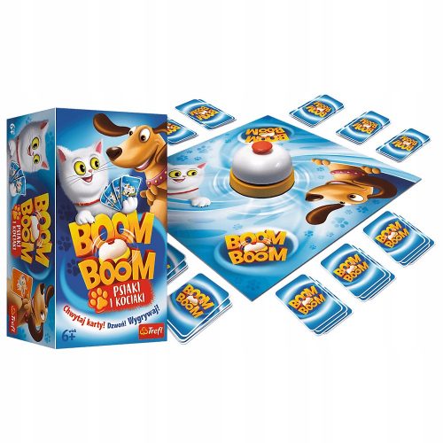  Gioco da tavolo Trefl Boom Boom - Cani e gattini