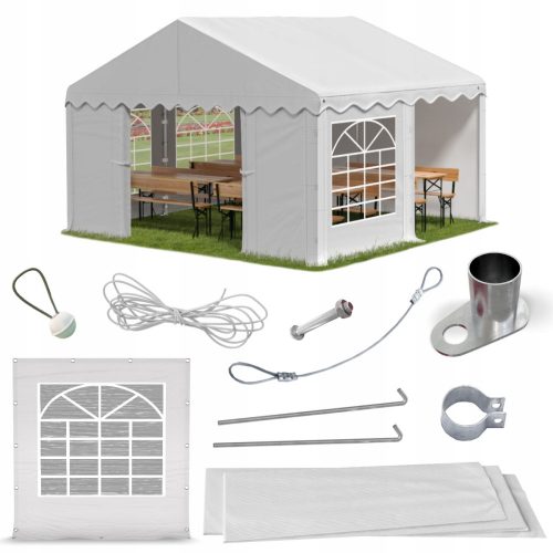 Tenda da giardino, padiglione - Tenda Das Company 4 pareti 3 x 4 x 2,9 m