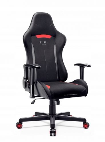  Sedia da gaming Diablo Chairs X-ST4RTER Tessuto nero, nero e rosso