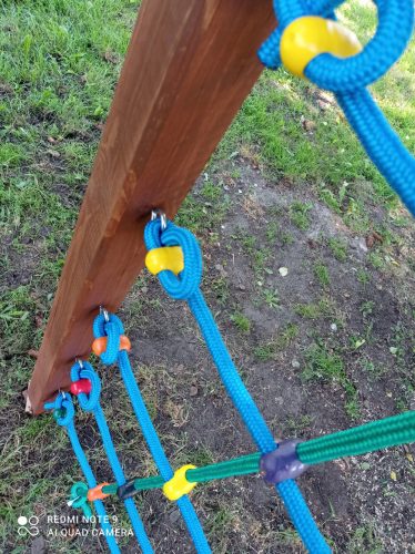 Rete da arrampicata per parco giochi 1,5 x 2 m, corda da 14 mm