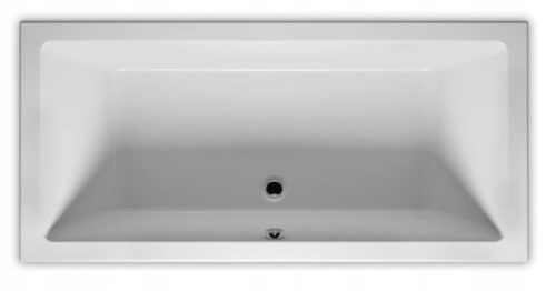  Vasca da bagno rettangolare Riho LUSSO in acrilico con scarico centrale, 200 x 90 cm