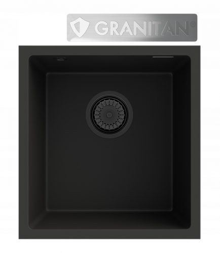 Lavello Granitan MINI45 a una vasca, granito nero