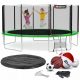 Trampolino Hop-Sport con rete 488 cm FT 16 (487-500 cm)