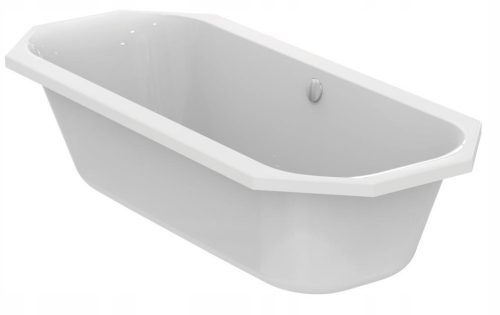 Vasca da bagno ovale in acrilico Tonic II Ideal Standard, scarico centrale, 180 x 80 cm