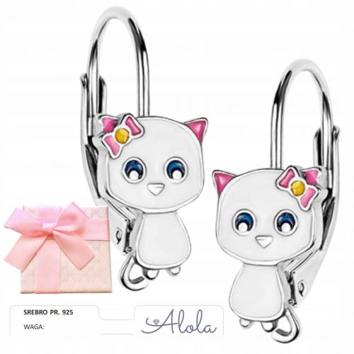  ORECCHINI GATTO IN ARGENTO PER BAMBINI IN REGALO