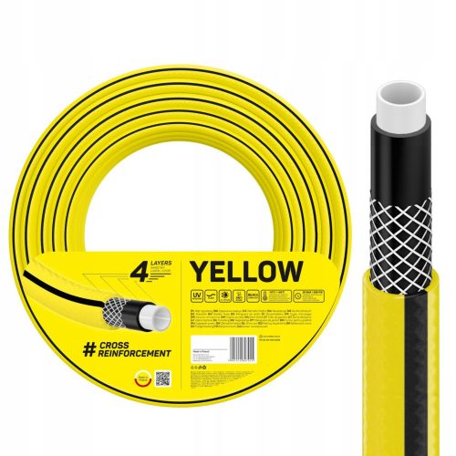  Tubo da giardino Cellfast 4Giallo 3/4" 20 m