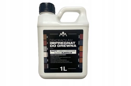 Vernice per legno IMPREGNATA 1L CON CERE, 12 COLORI