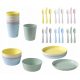  IKEA KALAS PASTEL SET PER BAMBINI 36 ELEMENTI