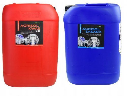 ACIDO E BASE 24kg AGRISOL DETERGENTE PER MACCHINE MUNGITRICI