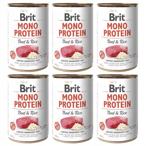  Brit Mono Protein alimento umido manzo con riso 400 g