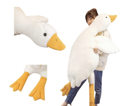  CUSCINO MASCOT, PELUCHE, OCA, ANATRA, GRANDE 130 CM